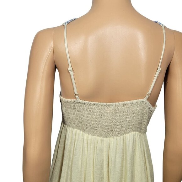 Anthropologie | Flying Tomatoes Women's Embroidered High Neck Maxi Dress Size L - Picture 7 of 12